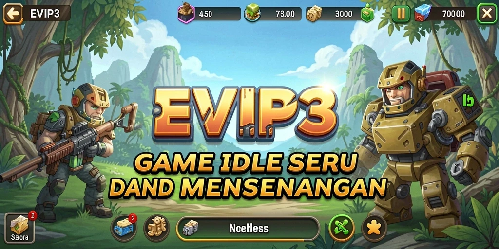 Tampilan gameplay seru dan interaktif dalam EVIP3.