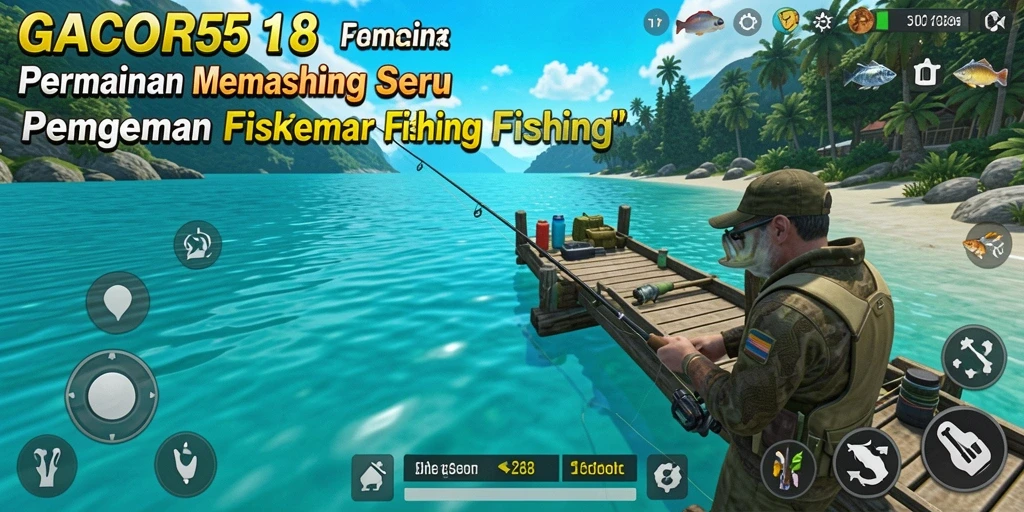 Tampilan gameplay GACOR518 dengan pengalaman memancing yang mendebarkan.