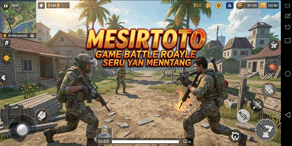 Gameplay seru di MESIRTOTO Battle Royale dengan grafis memukau.