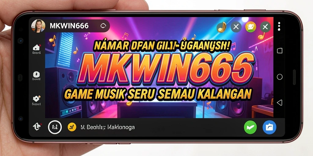 Screenshot gameplay <strong>MKWIN666</strong> yang menampilkan keseruan bermain musik.
