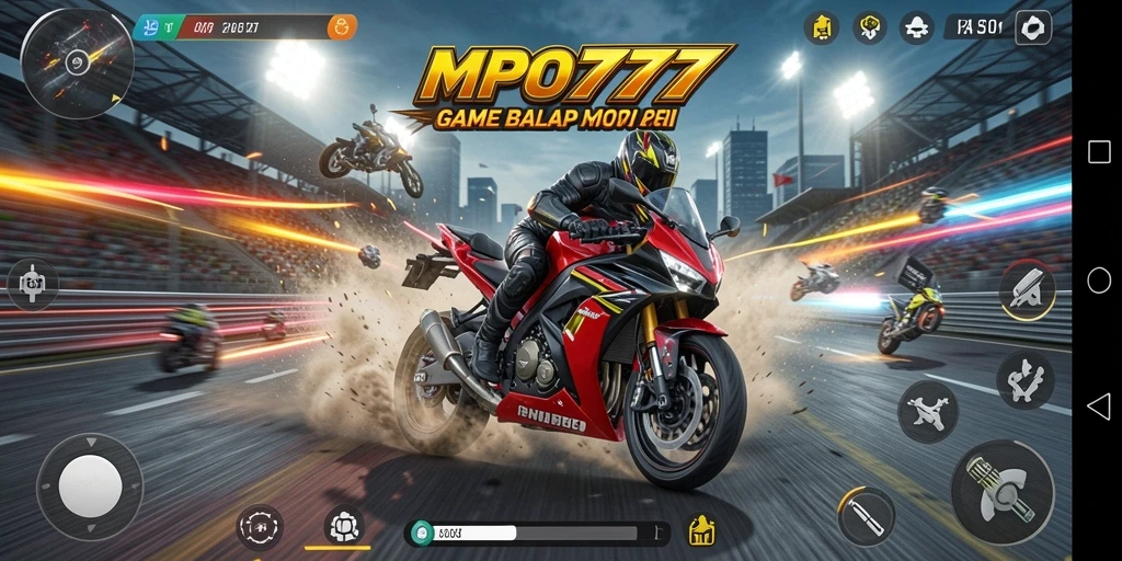 Tampilan mendebarkan dari balapan motor di MPO777.
