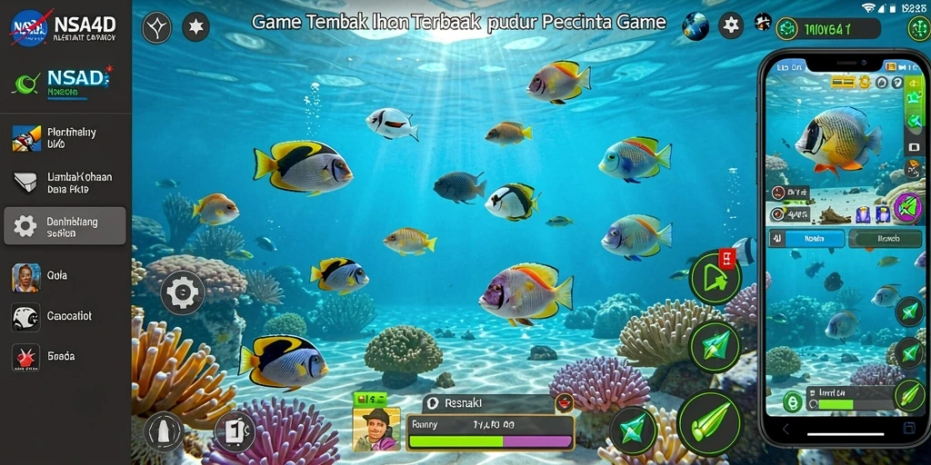 Screenshot gameplay NASA4D menampilkan aksi menembak ikan yang seru.