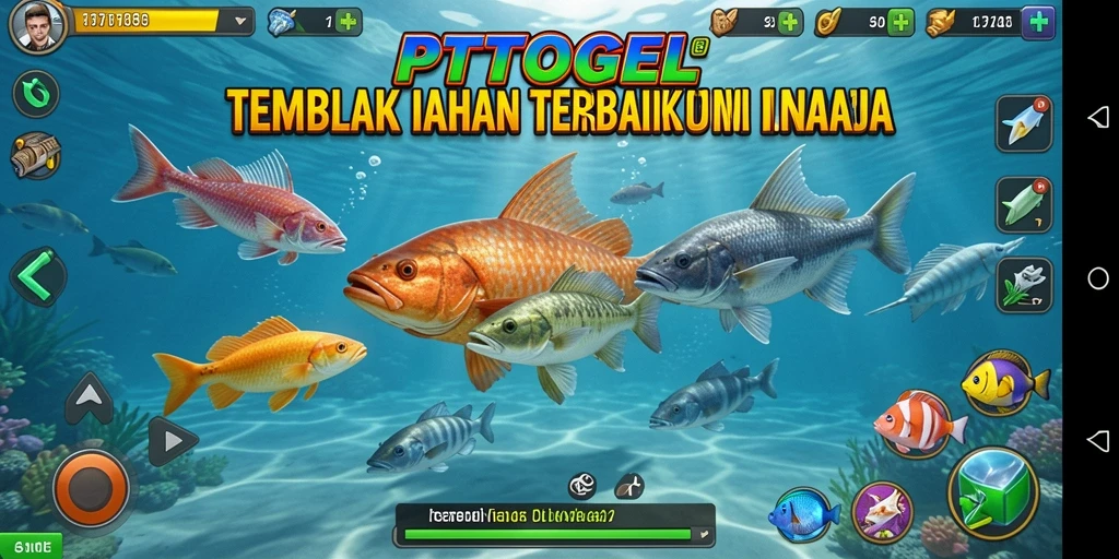 Tampilan gameplay seru Tembak Ikan di PTTOGEL.