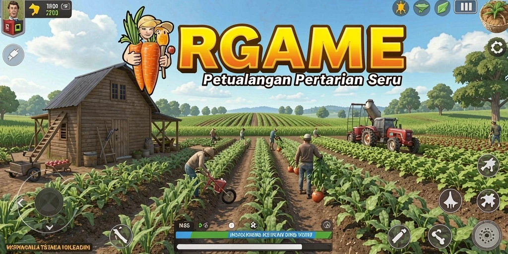 Screenshot menampilkan gameplay Farming yang memikat dan interaktif.