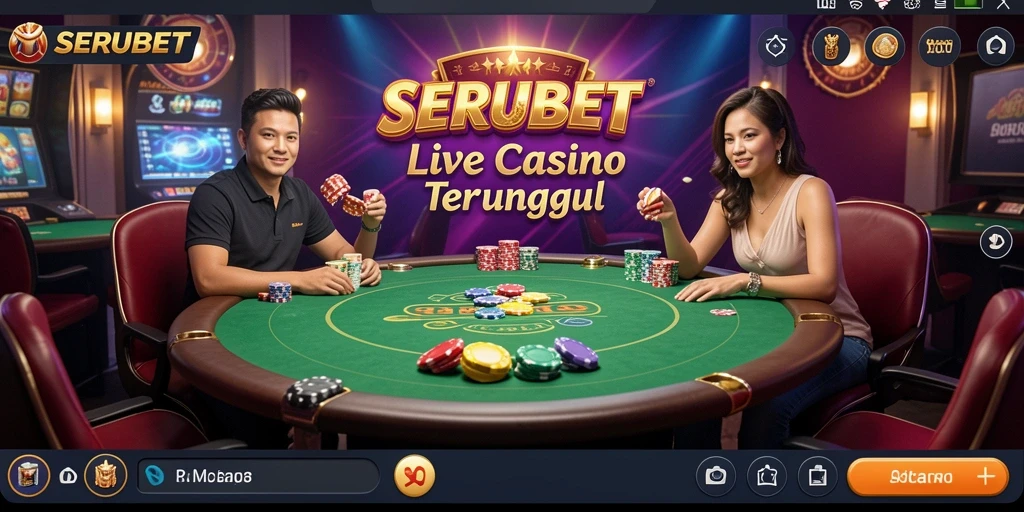 Gameplay Live Casino SERUBET yang menarik dan interaktif.