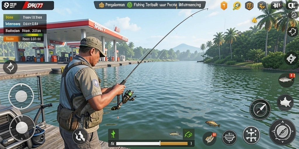 Screenshot utama <strong>SPBU77</strong> menunjukkan momen memancing yang seru dan menakjubkan.