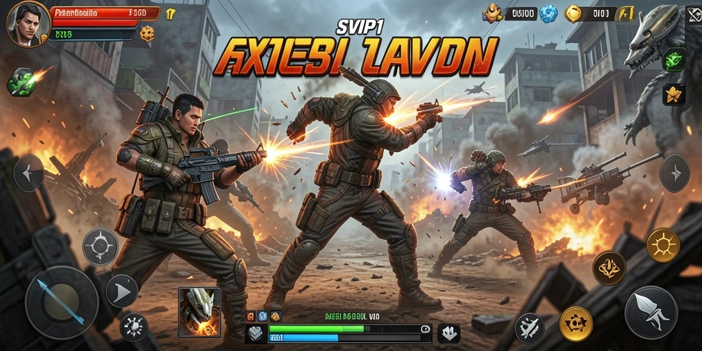 Tampilan aksi seru dari gameplay SVIP1 yang mendebarkan.