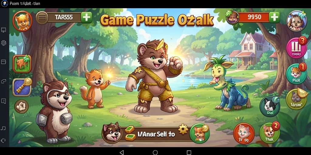 Screenshot TAR555 menampilkan gameplay Puzzle yang seru dan mendebarkan.
